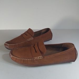 Cole Hann Wyatt Penny driving shoes size 10M Slip on cognac color penny loafers